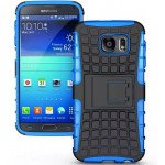 Wholesale Samsung Galaxy S6 Rugged Hybrid with Kickstand (Blue)